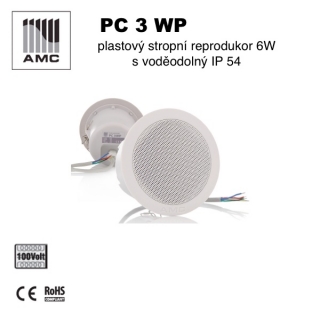 AMC stropní reproduktor vodě-odolný PC 3 WP