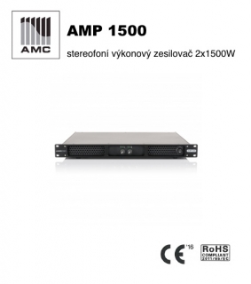 AMC profesionální výkonový dvoukanálový zesilovač 2 x 1500W - AMP 1500