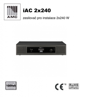 AMC výkonový zesilovač pro instalace 2x240W - iAC 2x240