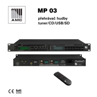 AMC přehrávač hudby FM/CD/USB MP 03