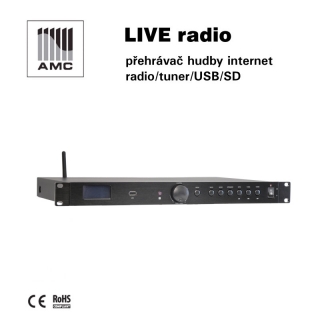 AMC hudební přehrávač internetových rádií LIVE RADIO