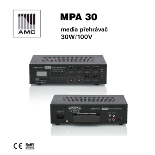 AMC mixážní zesilovač s přehrávačem médií 30 W - MPA 30
