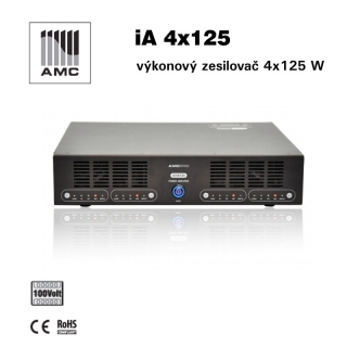 AMC výkonový zesilovač pro instalace 4 x 125W - iA 4x125