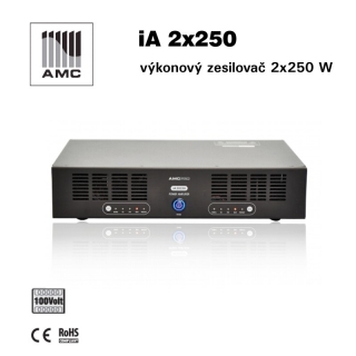 AMC výkonový zesilovač pro instalace 2 x 250W - iA 2x250